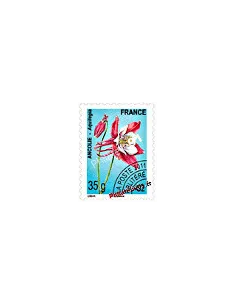 Timbre Préoblitéré n° 260 - Fleurs - Ancolie