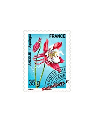 Timbre Préoblitéré n° 260 - Fleurs - Ancolie