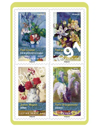 Carnet bouquets de Fleurs, Collection timbres France