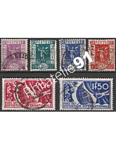 Timbre n° 322 à 327 oblitéré - collection timbres France