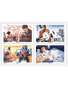 Carnet n° 1132,  La Croix-Rouge française en action, Collection timbres France
