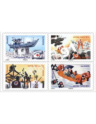 Carnet n° 1132,  La Croix-Rouge française en action, Collection timbres France