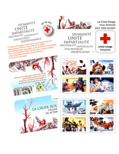 Carnet n° 1132,  La Croix-Rouge française en action, Collection timbres France