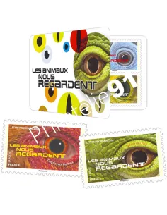 Carnet n° 1152,  Les animaux nous regardent, Collection timbres France