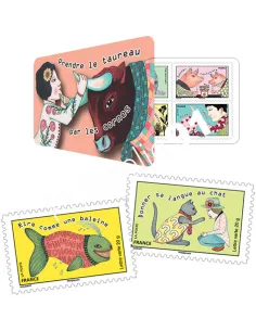 Carnet n° 1164,Prendre le taureau par les cornes, Collection timbres France
