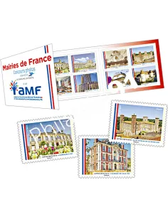 Carnet n° 1202,Mairies de France, Collection timbres France