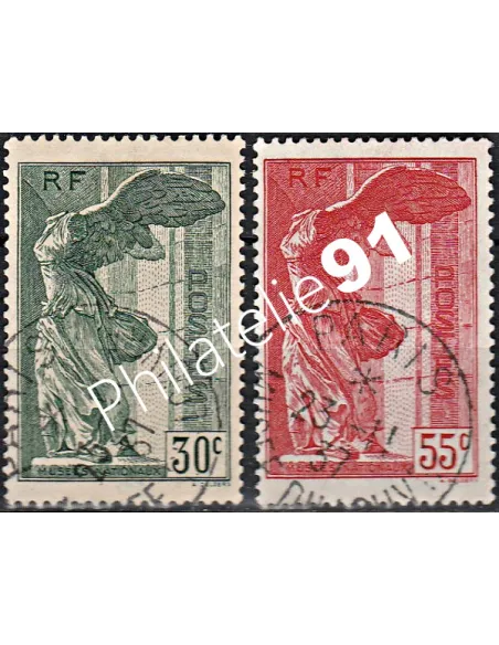 Timbre n° 354 à 355 oblitéré - collection timbres France