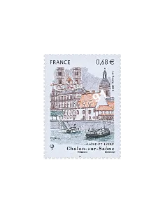 Timbre 4947, Chalon-sur-Saone, collection timbres France