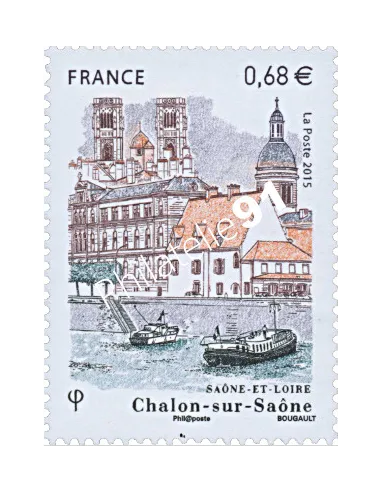 Timbre 4947, Chalon-sur-Saone, collection timbres France