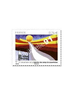 Timbre 4948, libération des camps, collection timbres France