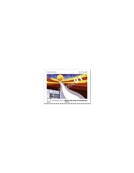 Timbre 4948, libération des camps, collection timbres France