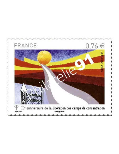 Timbre 4948, libération des camps, collection timbres France
