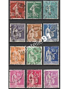 Timbre n° 360 à 371 oblitéré - collection timbres France