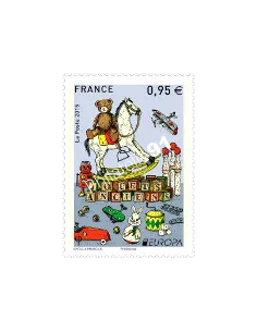 Timbre 4953,Timbre Europa : Jouets anciens, collection timbres France