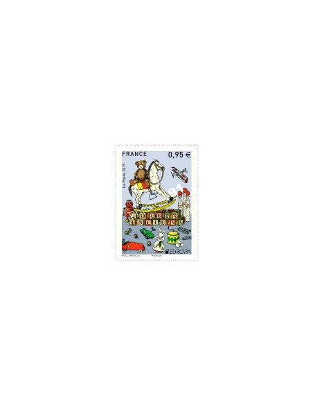 Timbre 4953,Timbre Europa : Jouets anciens, collection timbres France