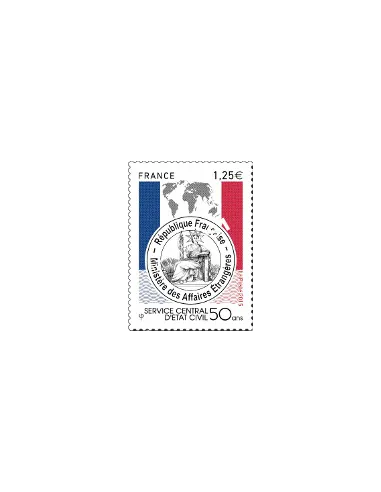 Timbre 4959,Service Central d'Etat Civil, collection timbres France