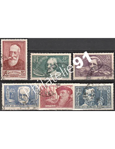 Timbre n° 380 à 385 oblitéré - collection timbres France