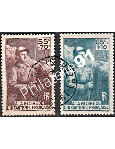 Timbre n° 386 à 387 oblitéré - collection timbres France