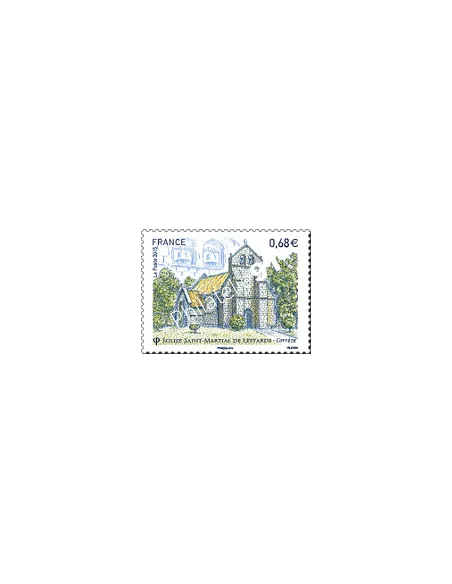 Timbre 4967,Eglise St-Martial de lestards, collection timbres France