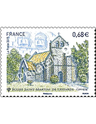 Timbre 4967,Eglise St-Martial de lestards, collection timbres France