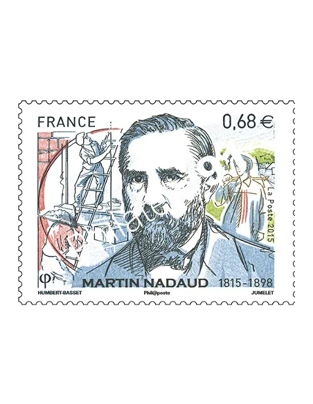 Timbre 4968,Martin Nadaud, collection timbres France