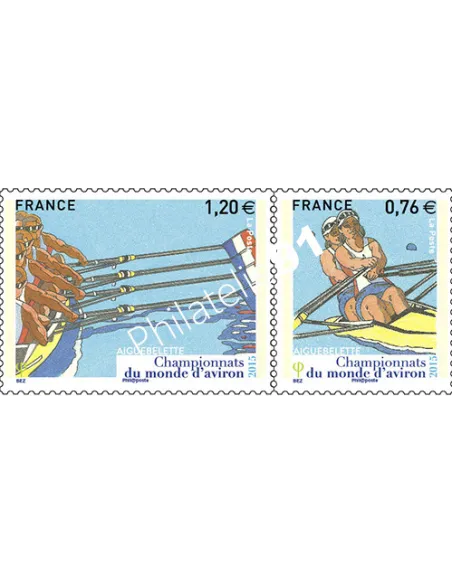 Timbre 4973-4974, Championnats du monde d'aviron, collection timbres France