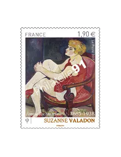 Timbre 4977, Suzanne Valadon "Femme aux bas blancs", collection timbres France
