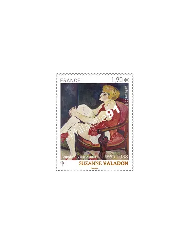 Timbre 4977, Suzanne Valadon "Femme aux bas blancs", collection timbres France