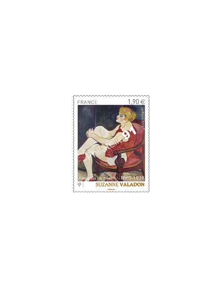 Timbre 4977, Suzanne Valadon "Femme aux bas blancs", collection timbres France