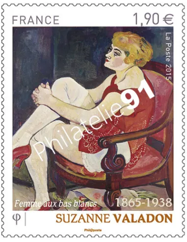 Timbre 4977, Suzanne Valadon "Femme aux bas blancs", collection timbres France