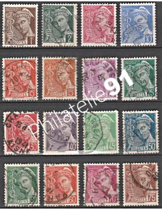 Timbre n° 404 à 416A oblitéré - collection timbres France