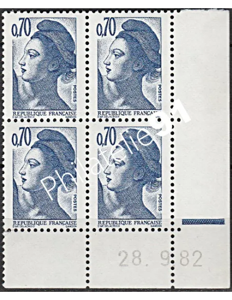 Timbres coin daté du n° 2240  - Collection timbres France