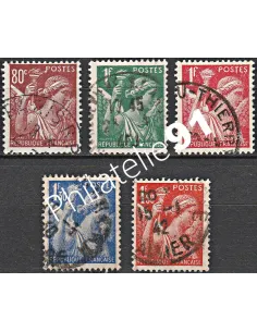 Timbre n° 431 à 435 oblitéré - collection timbres France
