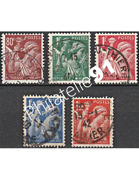 Timbre n° 431 à 435 oblitéré - collection timbres France