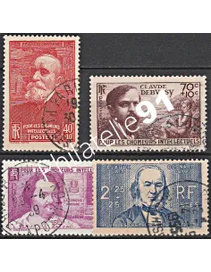 Timbre n° 436 à 439 oblitéré - collection timbres France