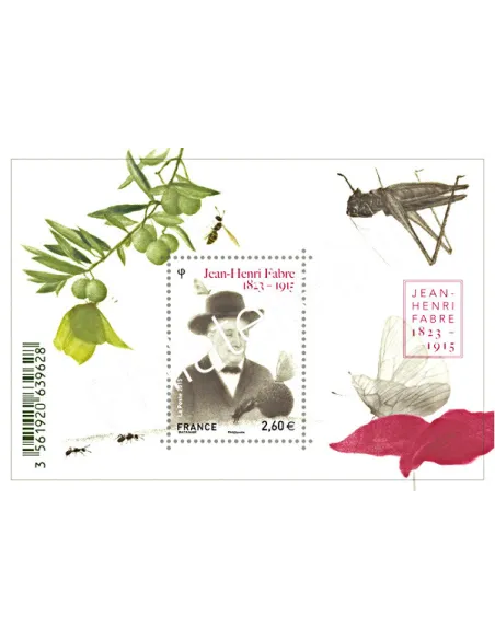 Feuille 4980, Bloc Jean-Henri Fabre,collection timbres France