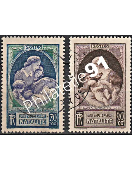 Timbre n° 440 à 441 oblitéré - collection timbres France