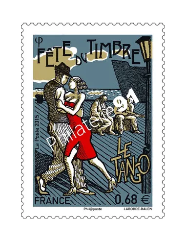 Timbre 4982,  Fête du timbre 2015,Le Tango, collection timbres France