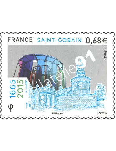 Timbre 4984, Saint-Gobain,collection timbres France