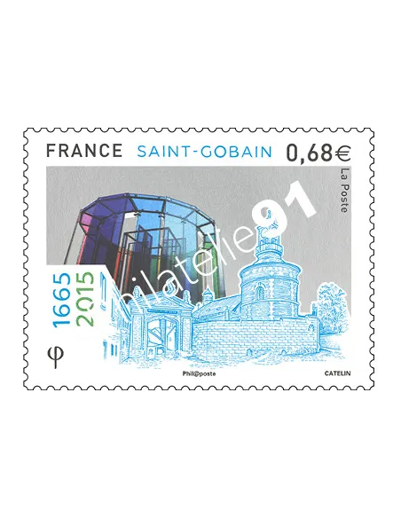 Timbre 4984, Saint-Gobain,collection timbres France