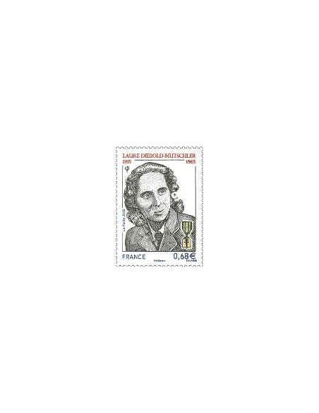 Timbre 4985, Laure Diebold-Mutschler,collection timbres France