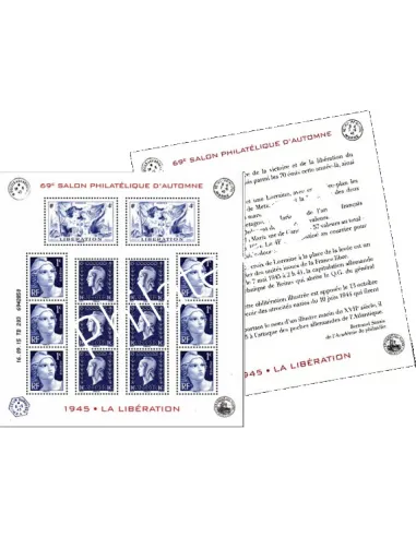 Bloc Salon d'Automne Libération, collection timbres de France