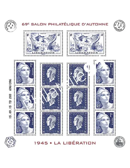 ​ Bloc Salon d'Automne Libération, collection timbres de France