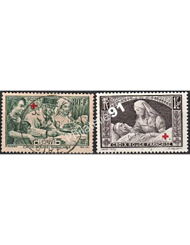 Timbre n° 459 à 460 oblitéré - collection timbres France