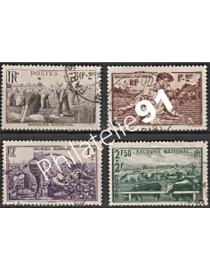 Timbre n° 466 à 469 oblitéré - collection timbres France