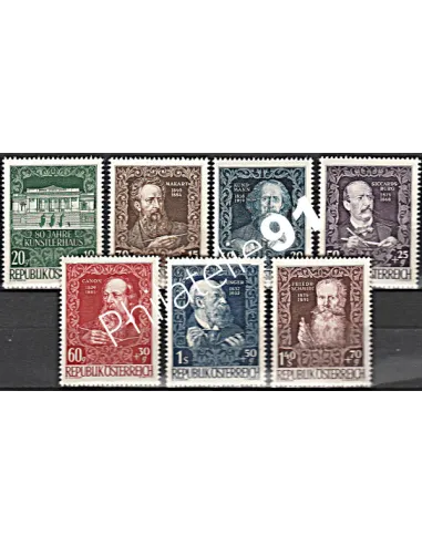 AUTRICHE - n° 732 à 738 - Collection timbres Europe