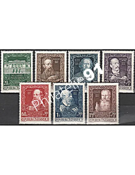 AUTRICHE - n° 732 à 738 - Collection timbres Europe