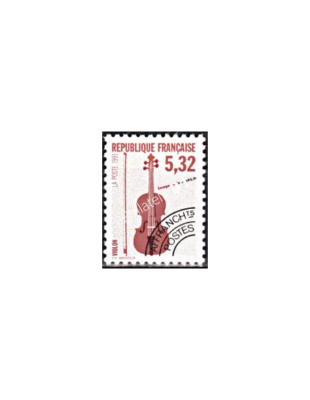 Timbre Préoblitéré n° 223a - Instruments de musique - Violon