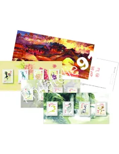 Bloc Souvenir n° 123, Les 12 signes Nouvel an chinois, timbres France