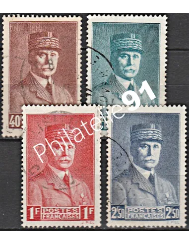 Timbre n° 470 à 473 oblitéré - collection timbres France